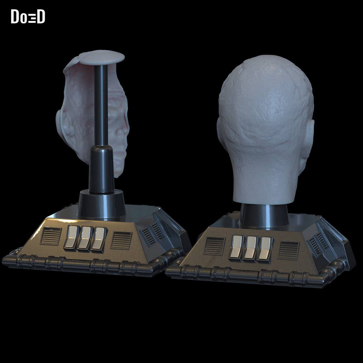 Helmet Stand Battle Damaged Darth Vader Obi-wan Kenobi | 3D Printable Model #222