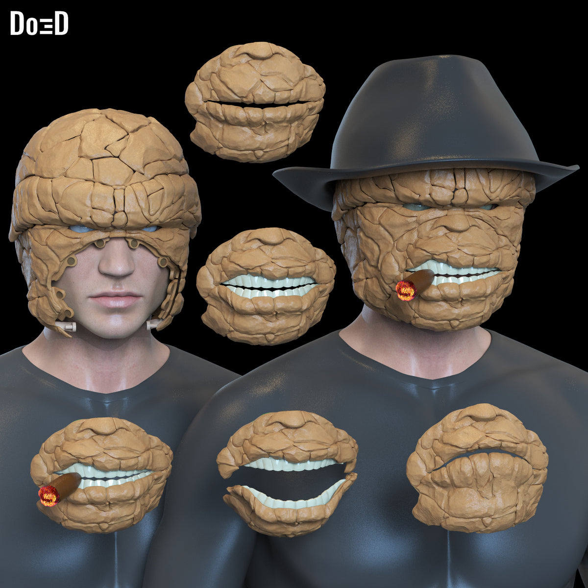 Ben Grimm Helmet The Thing Fantastic Four 4 2025 | 3D Printable Model #BG11