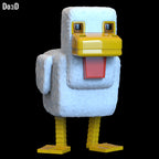 Chicken Minecraft Movie | 3D Printable Model STL File #CM91