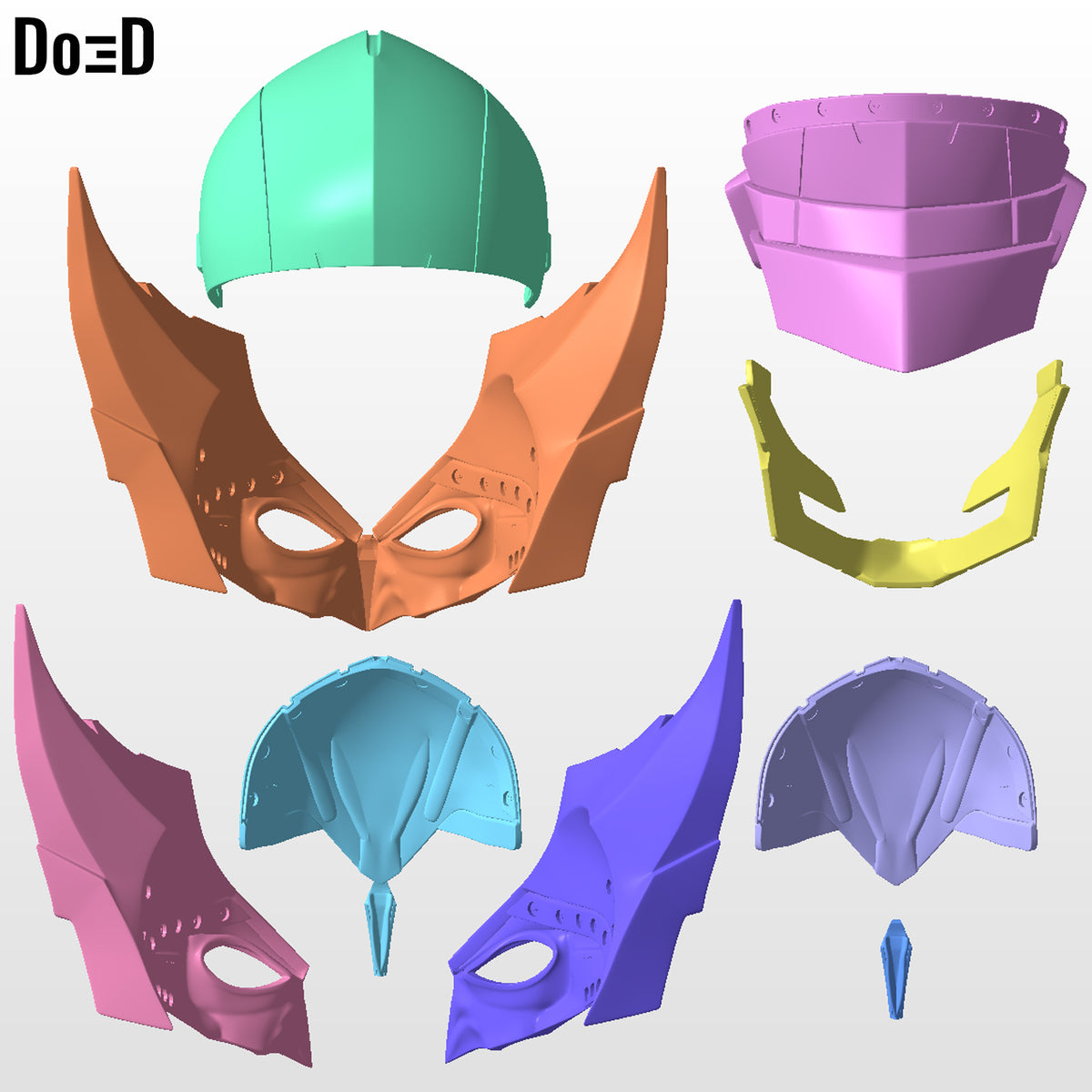 Armored Wolverine Helmet X-Men Variant Play Arts Kai | 3D Printable Model #A1997