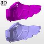 XXXG-00W0 Wing Gundam Zero Style Face Mask Covering | 3D Printable Model #F7