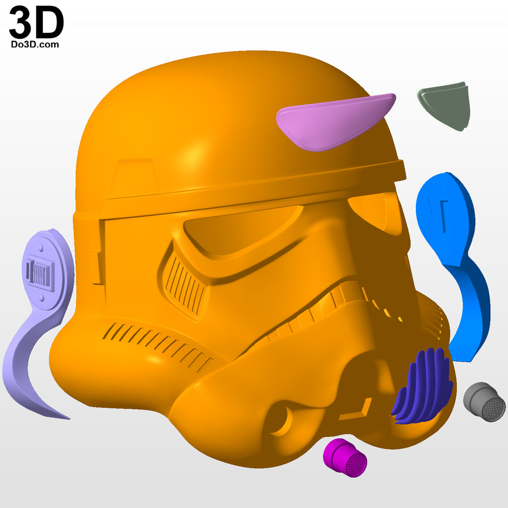 Stormtrooper Classic Helmet Star Wars 3D Printable Model STL Print File #S264
