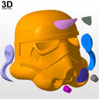 Stormtrooper Classic Helmet Star Wars 3D Printable Model STL Print File #S264