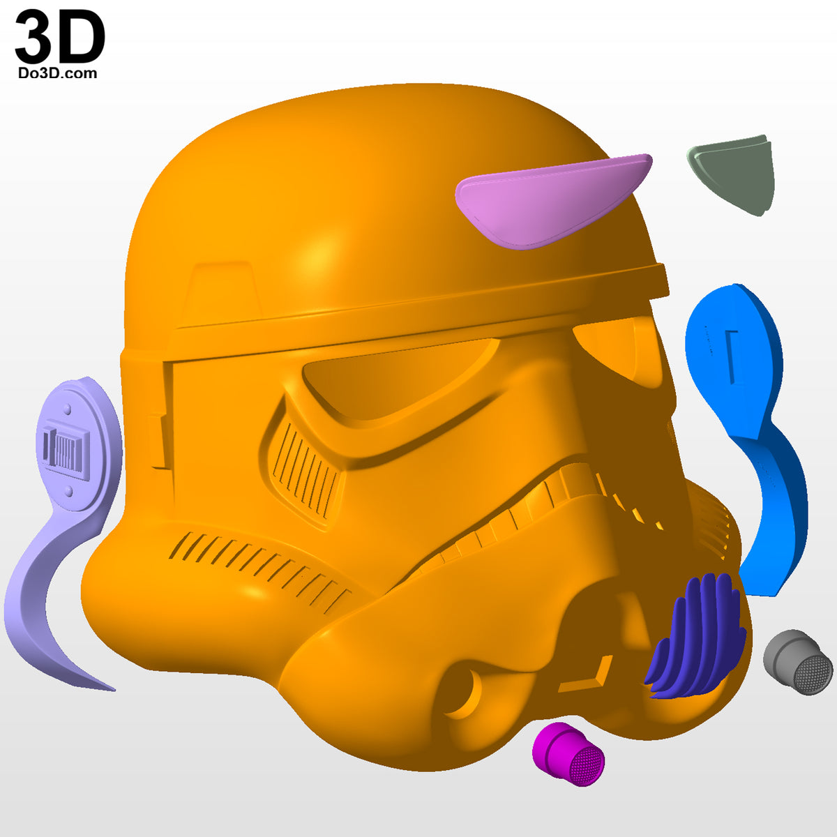 Stormtrooper Classic Helmet Star Wars 3D Printable Model STL Print File #S264