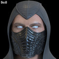 Noob Saibot Mask & Hood Bi-Han Mortal Kombat Movie 2 3D Print File #NSB73