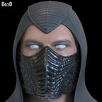 Noob Saibot Mask & Hood Bi-Han Mortal Kombat Movie 2 3D Print File #NSB73