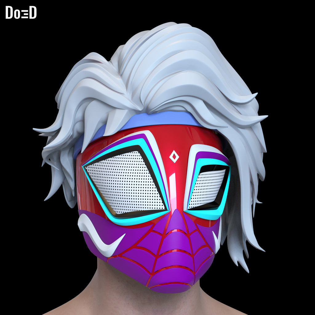 Pavitr Prabhakar Indian Spider-Man Across the Spider-Verse Helmet 3D Model #P19