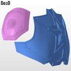 Shoulder Chest Only | Captain America Endgame | 3D Model Project #CAE2
