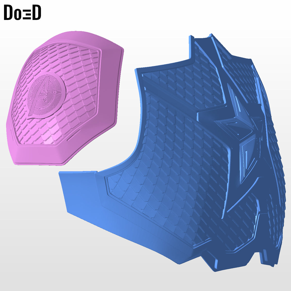Shoulder Chest Only | Captain America Endgame | 3D Model Project #CAE2