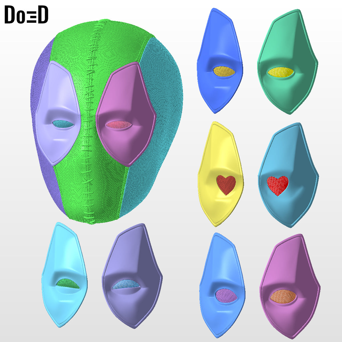 Kidpool Deadpool Helmet | 3D Printable Model #KP11