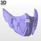 XXXG-00W0 Wing Gundam Zero Style Face Mask Covering | 3D Printable Model #F7