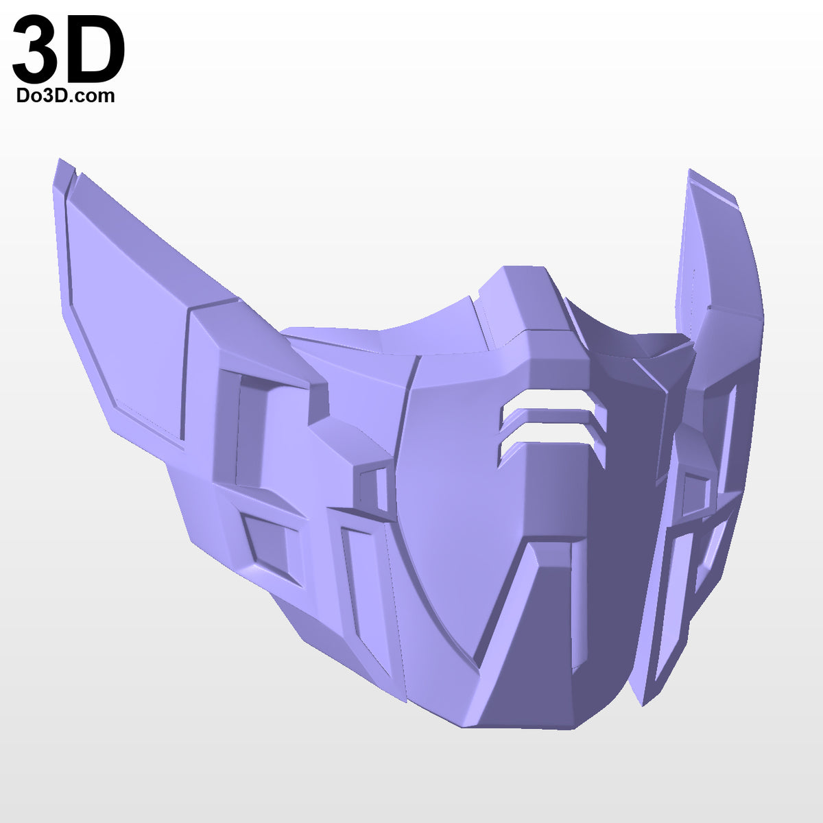 XXXG-00W0 Wing Gundam Zero Style Face Mask Covering | 3D Printable Model #F7
