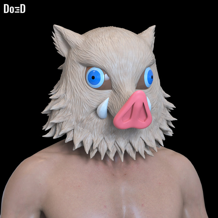 Inosuke Boar Helmet Mask Demon Slayer Kimetsu no Yaiba | 3D Model #IB211