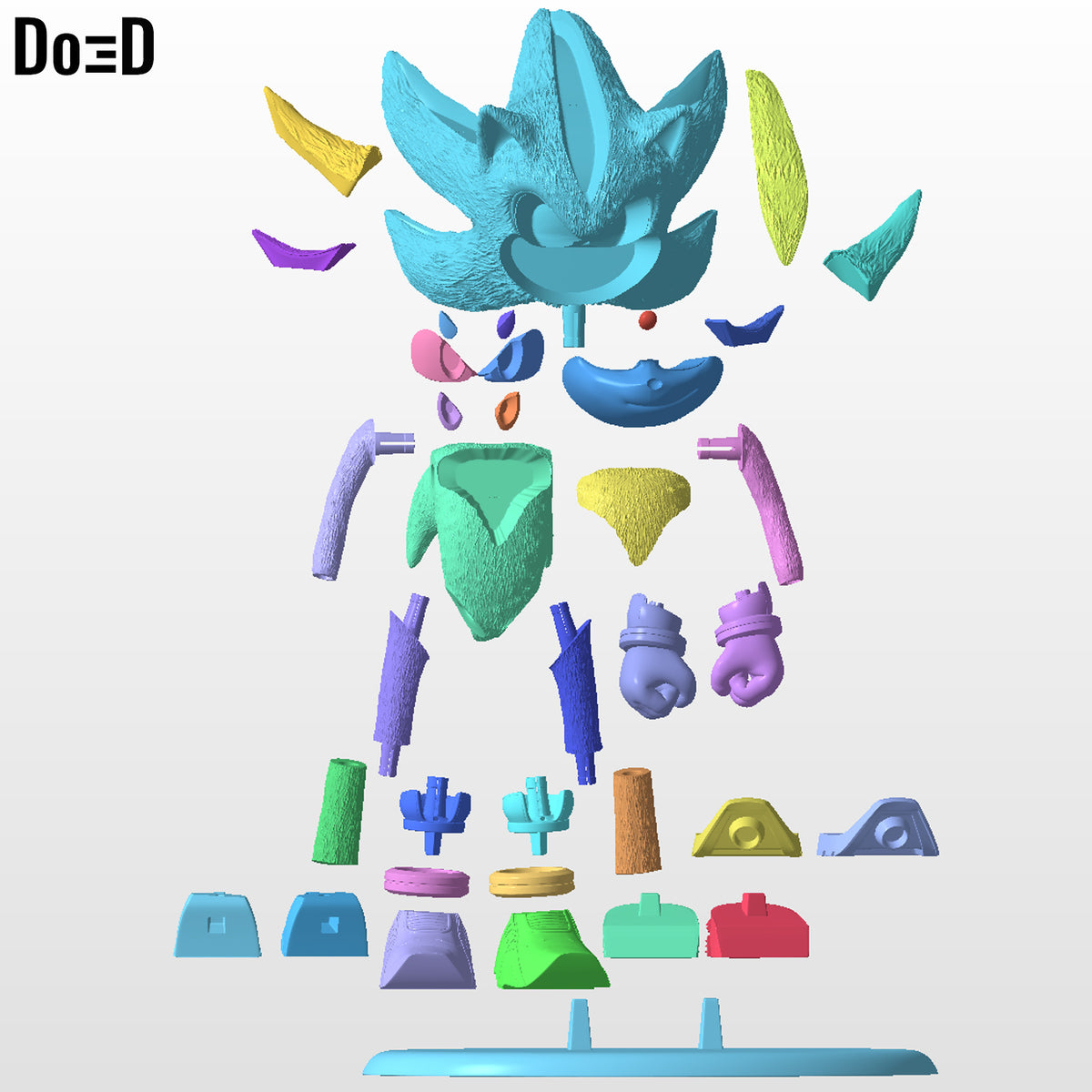 Shadow Sonic 3 Statue | 3D Printable Model #SS04