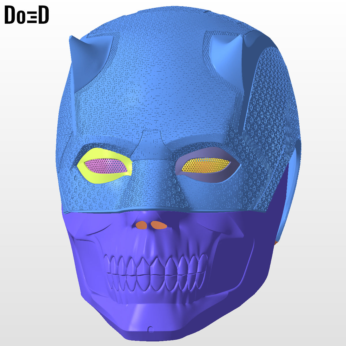 DeathDevil Daredevil Black Helmet Skull | 3D Printable Model Print File STL #DD3