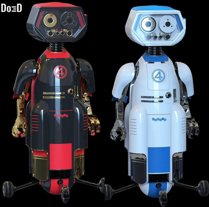 H.E.R.B.I.E. Robot Fantastic Four HERBIE Life Size Figure 3D Model #HF1