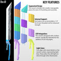 Beetle Sword Weapon | 3D Printable Model STL File Blue #B993