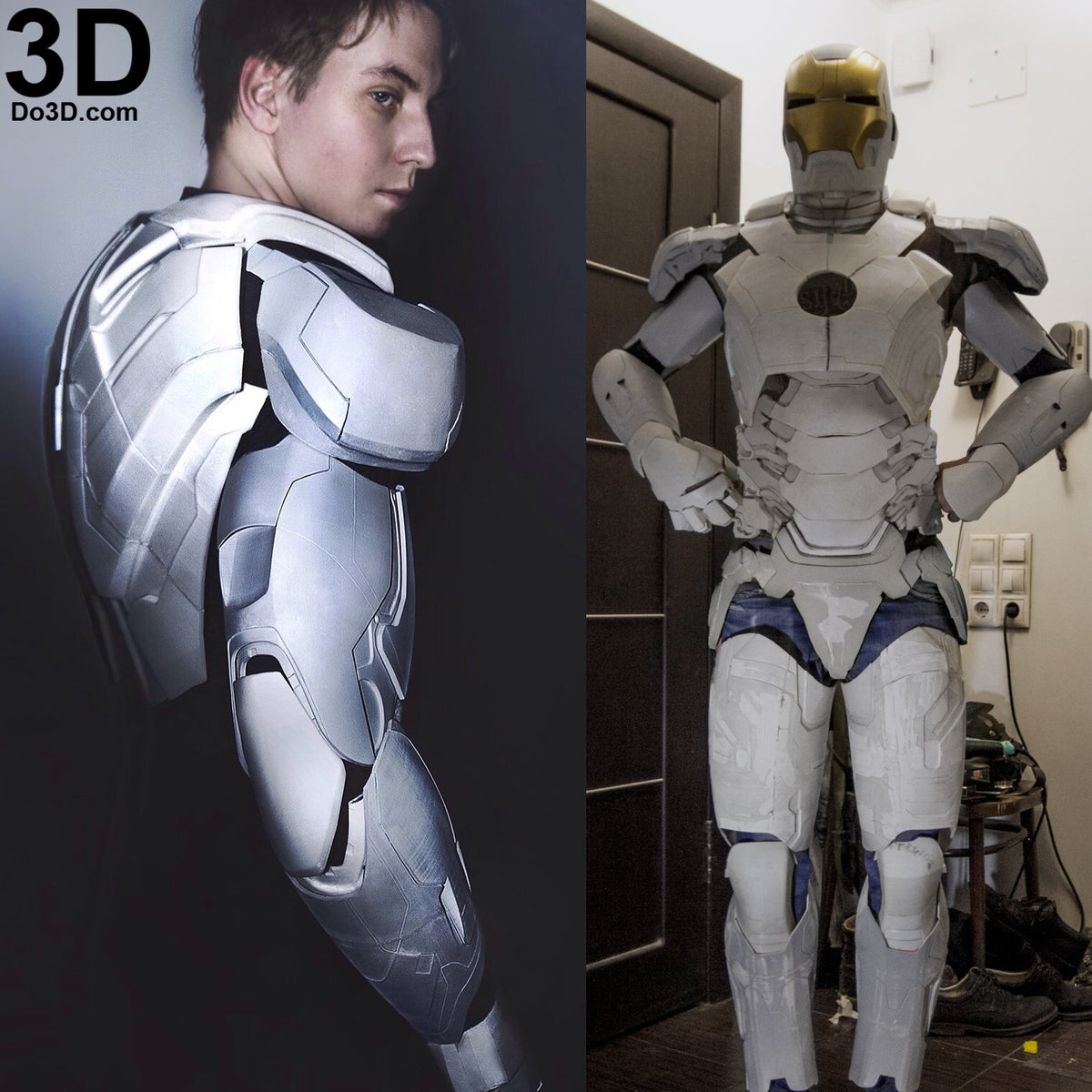 Iron Man Mark XLII XLIII Helmet + Armor MK 42 43 | 3D Model Project #46