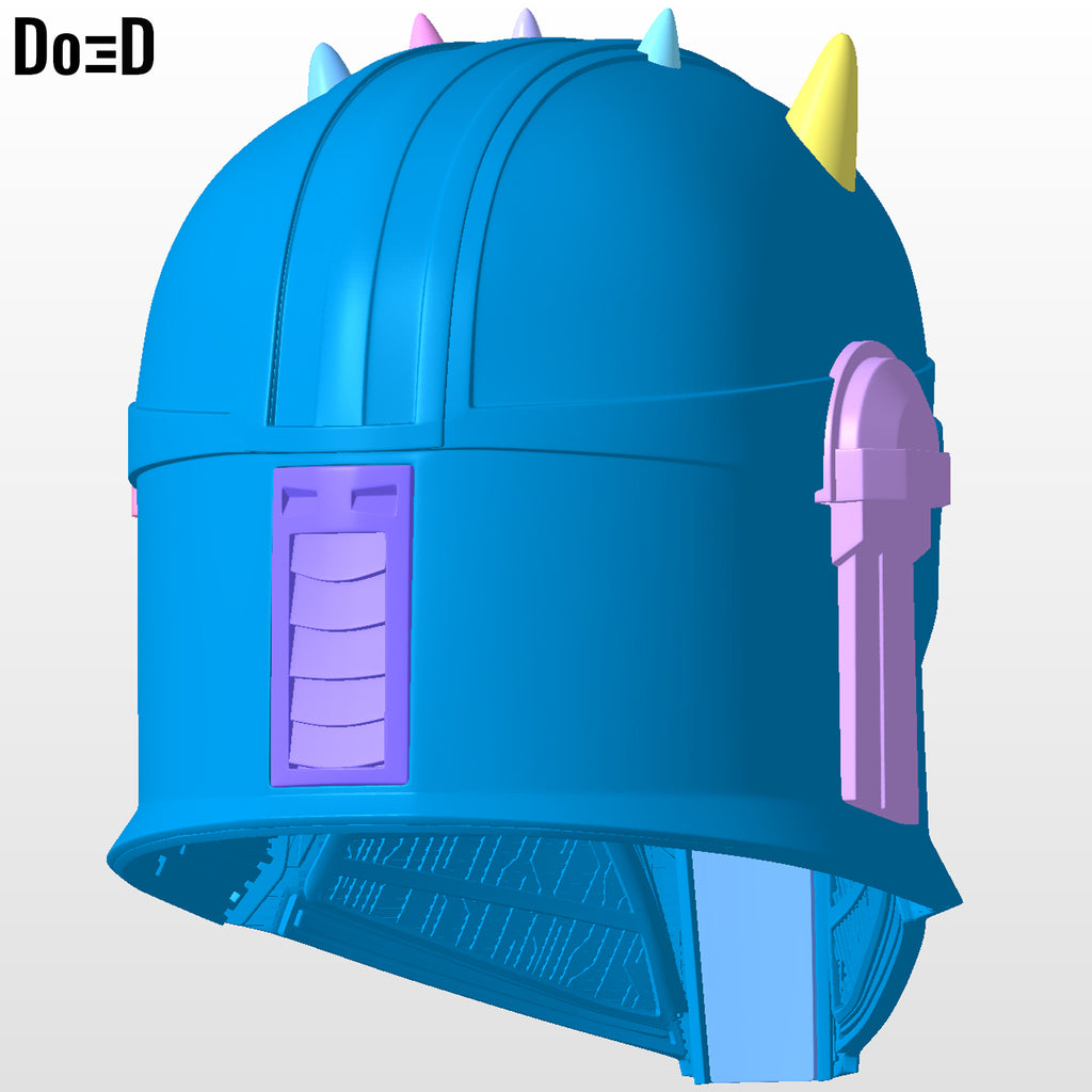 Armorer Mandalorian Helmet Blacksmith | 3D Printable Model Print File STL#N05