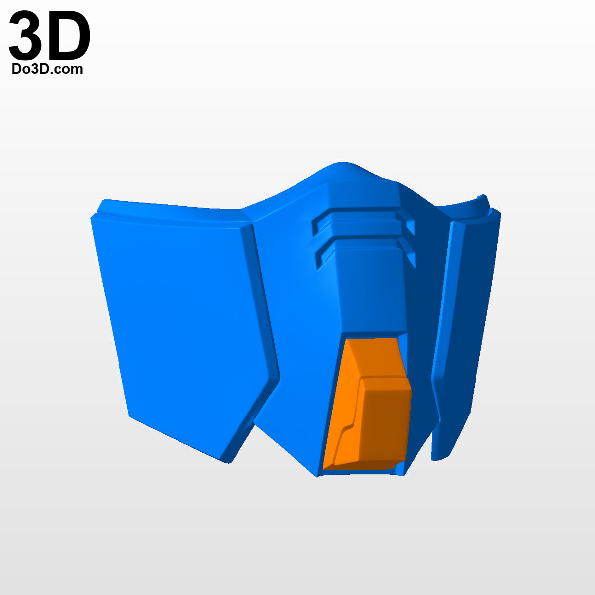 XXXG-01D Deathscythe Gundam Style Face Mask Covering | 3D Printable Model #F5