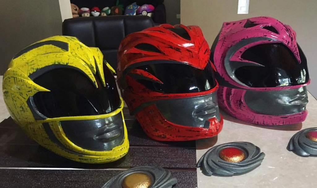 The Pink Ranger Helmet from New Power Rangers 2017 | 3D Model Project #1693