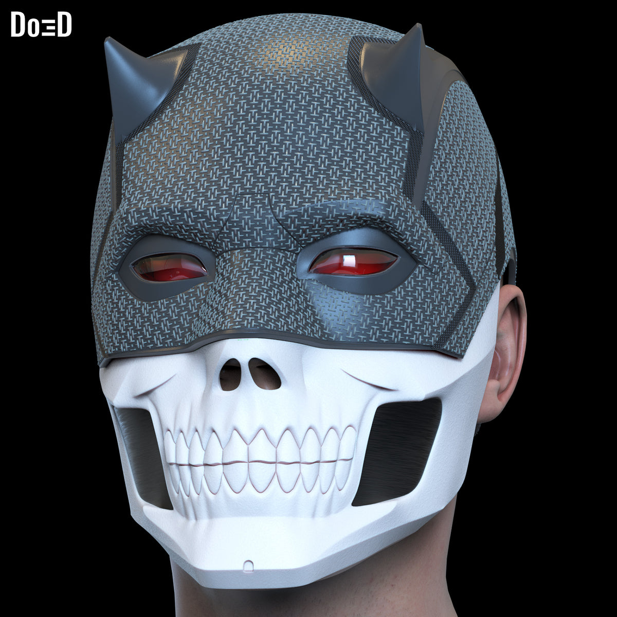 DeathDevil Daredevil Black Helmet Skull | 3D Printable Model Print File STL #DD3