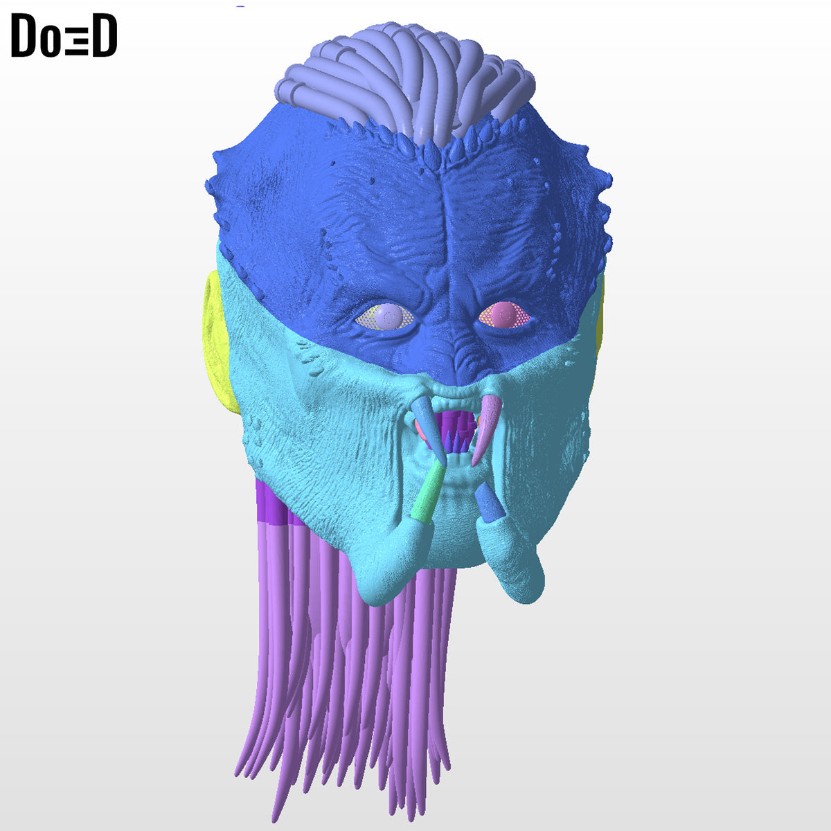 Predator Badlands Helmet Mask Dek 3D Printable Model STL File #PBL35