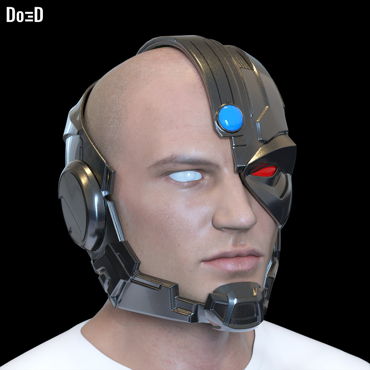 Cyborg Justice League Variant Helmet Prime One | 3D Printable Model #3225