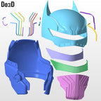Batman Helmet XE Suit Hellbat Version 3D Printable Model Print File STL #HB253