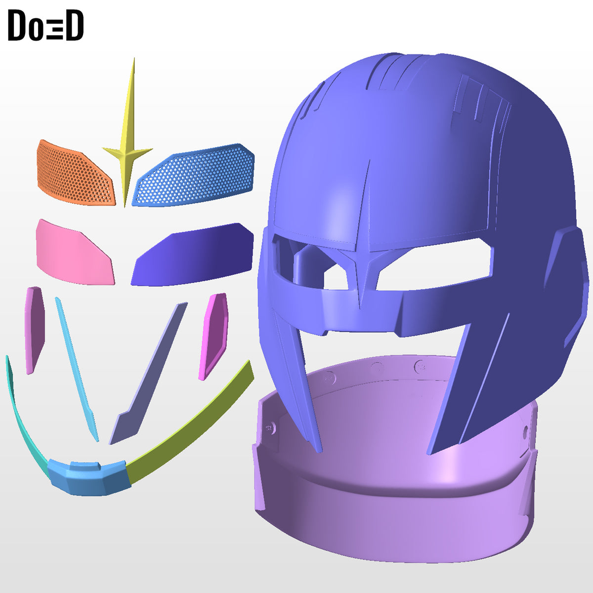Captain Super Nova Corp Soldier Helmet Whatif 2 | 3D Printable Model STL #C771