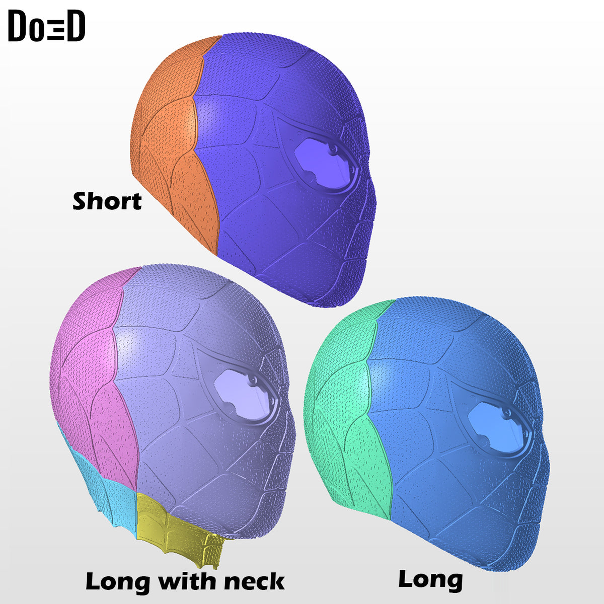 Iron Spider Endgame Spider-man Face Shell Helmet 3D Printable Model STL #4544