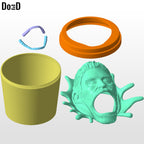Deep Popcorn Bucket Container The Boys | 3D Printable Model STL Print File #DB15