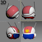 SaiyaMan 2 Helmet Dragon Ball Saiyagirl Saiyawoman  | 3D Model Project #2673