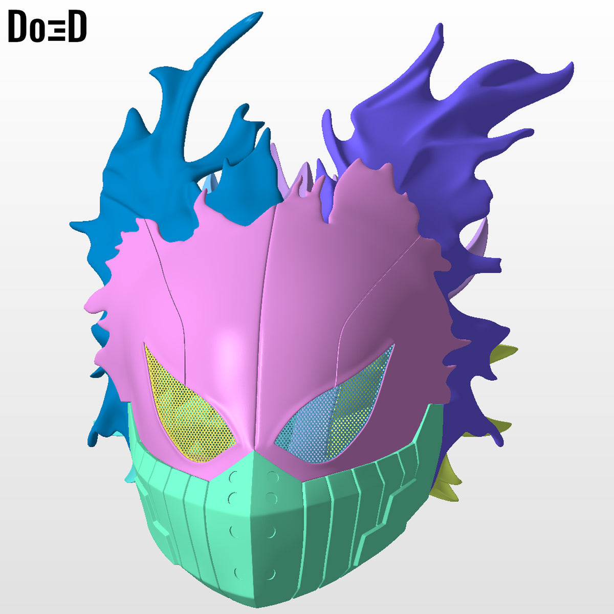 Izuku Midoriya Helmet My Hero Academia Will B Mask 3D Printable Model DEKU #M239