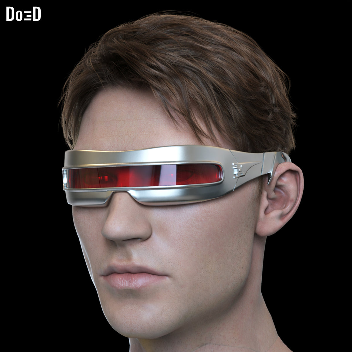 Cyclops Doomsday Bundle: Visor, Harnes, Utility Belt Pouch 3D Model #CD441