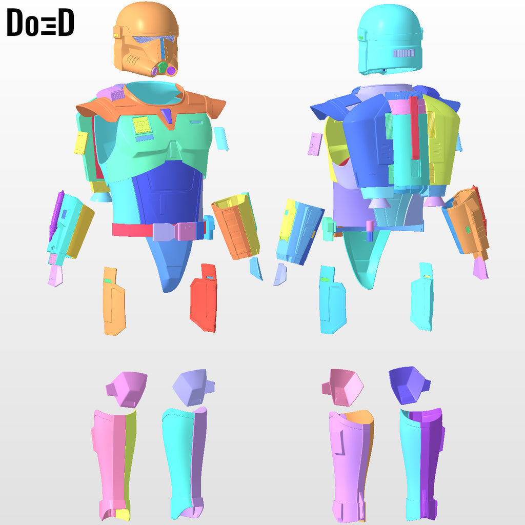Beskar Trooper Full Body Armors (AKA. Super Commando) | 3D Printable Model #B831