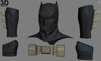 Batman V. Superman Cowl, Belt, Gauntlet, Glove DOJ 3D Printable Model Set #1546
