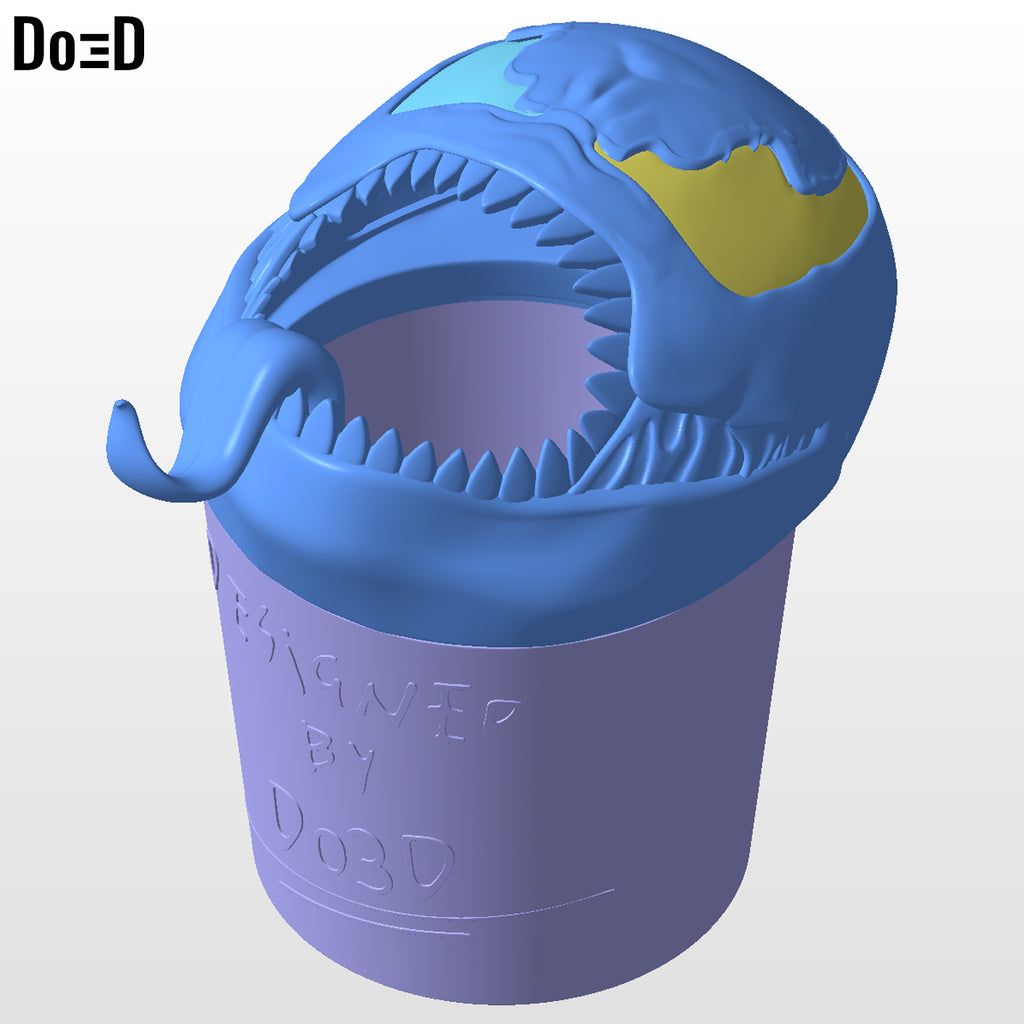Venom Popcorn Bucket / Container Do3D Screamer 3D Printable Model File STL #V28