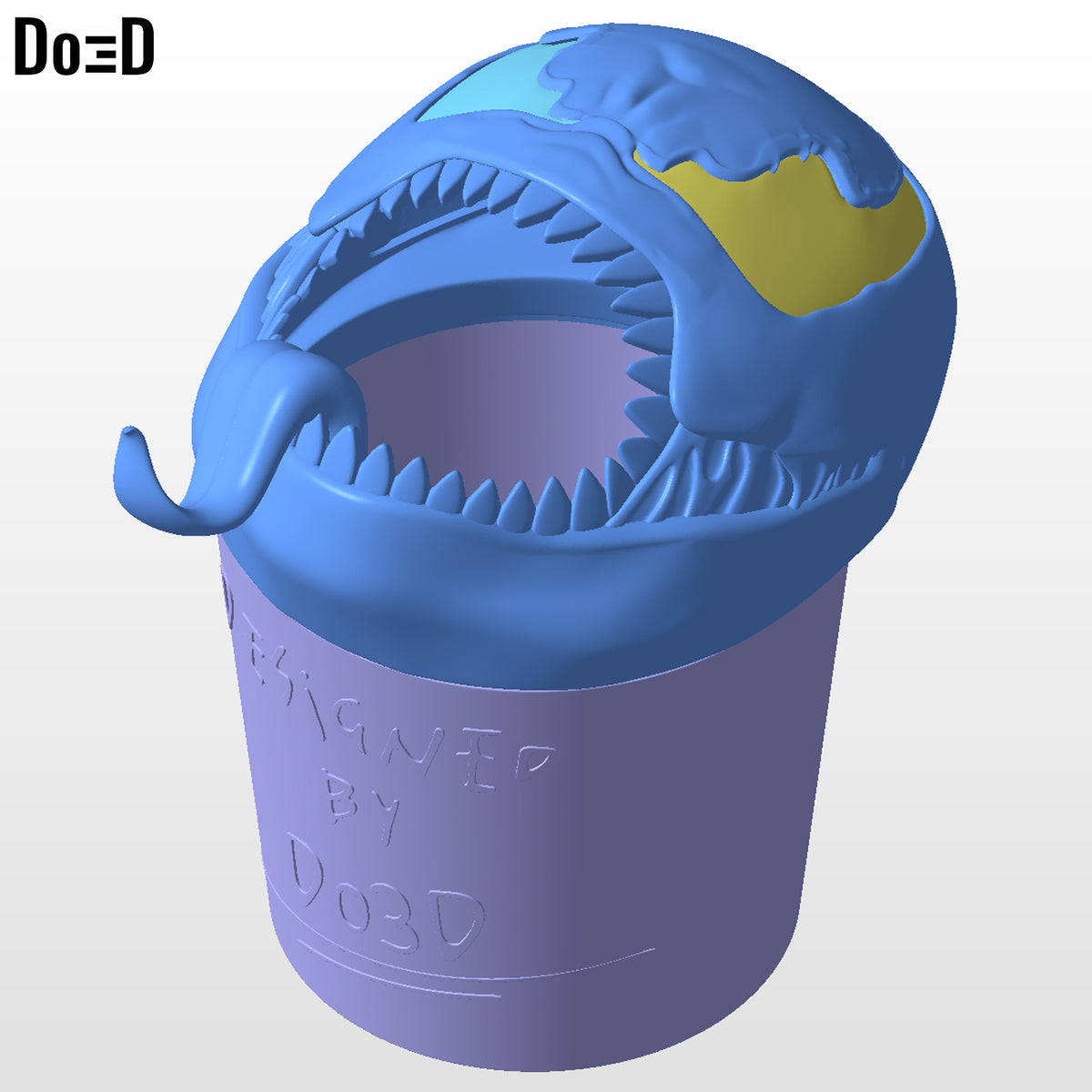 Venom Popcorn Bucket / Container Do3D Screamer 3D Printable Model File STL #V28