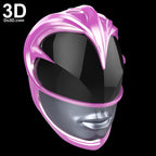 Power Rangers 2017 Red Blue Black Yellow Pink 3D Helmet Model Project #1819