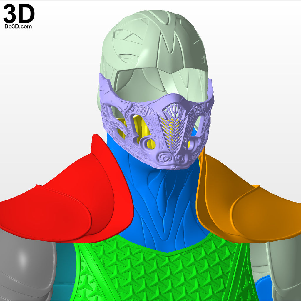 Sub-Zero Mask Helmet & Full Armors 3D Printable Model Subzero Sub Zero STL #S012