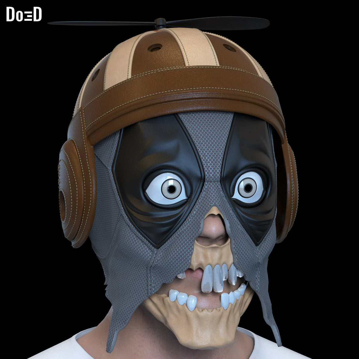 Modular Headpool Helmet: 3D Printable Model STL File #HH42
