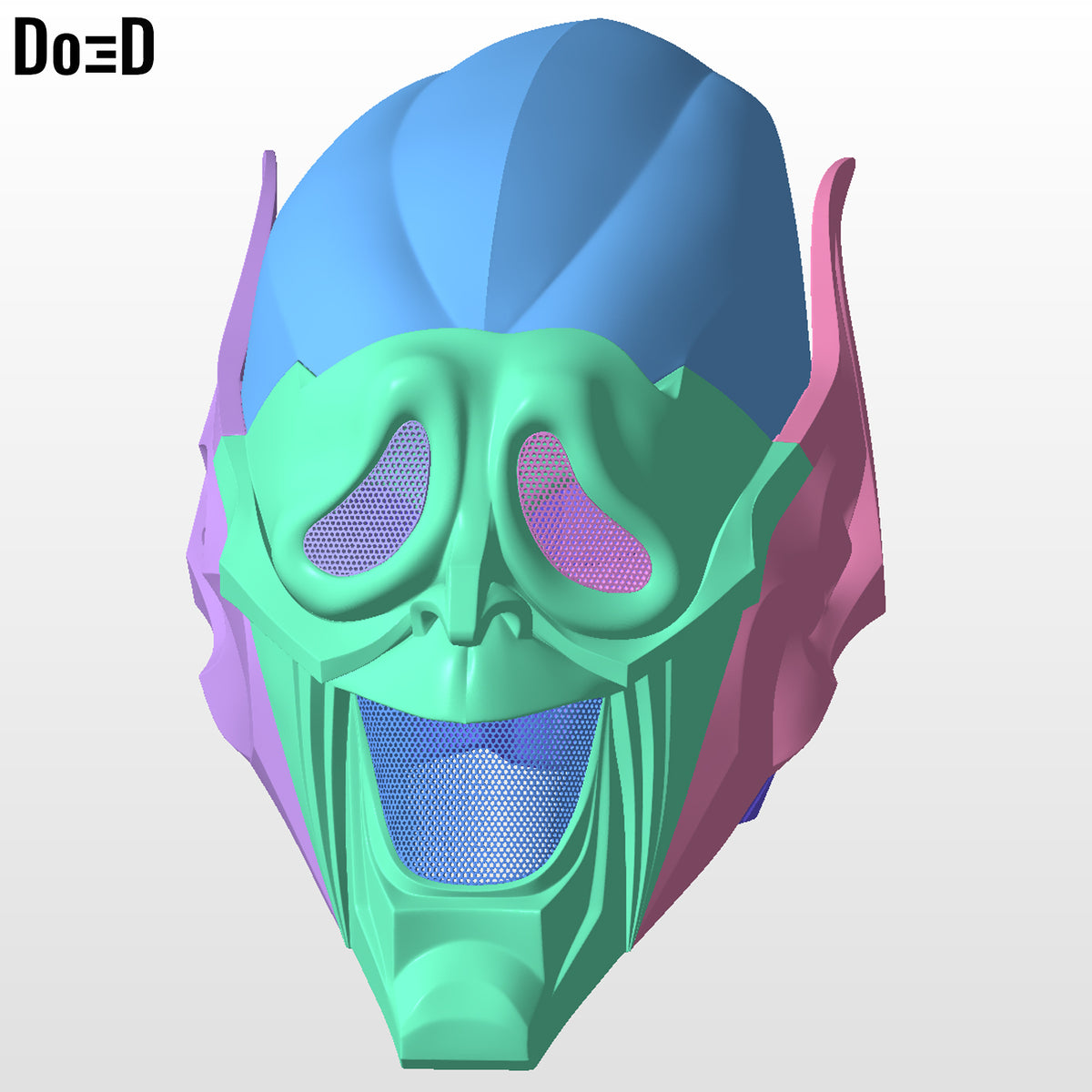 Green Goblin Wazzup Smiling Helmet (Swappable) 3D Printable Model STL File #GGS5