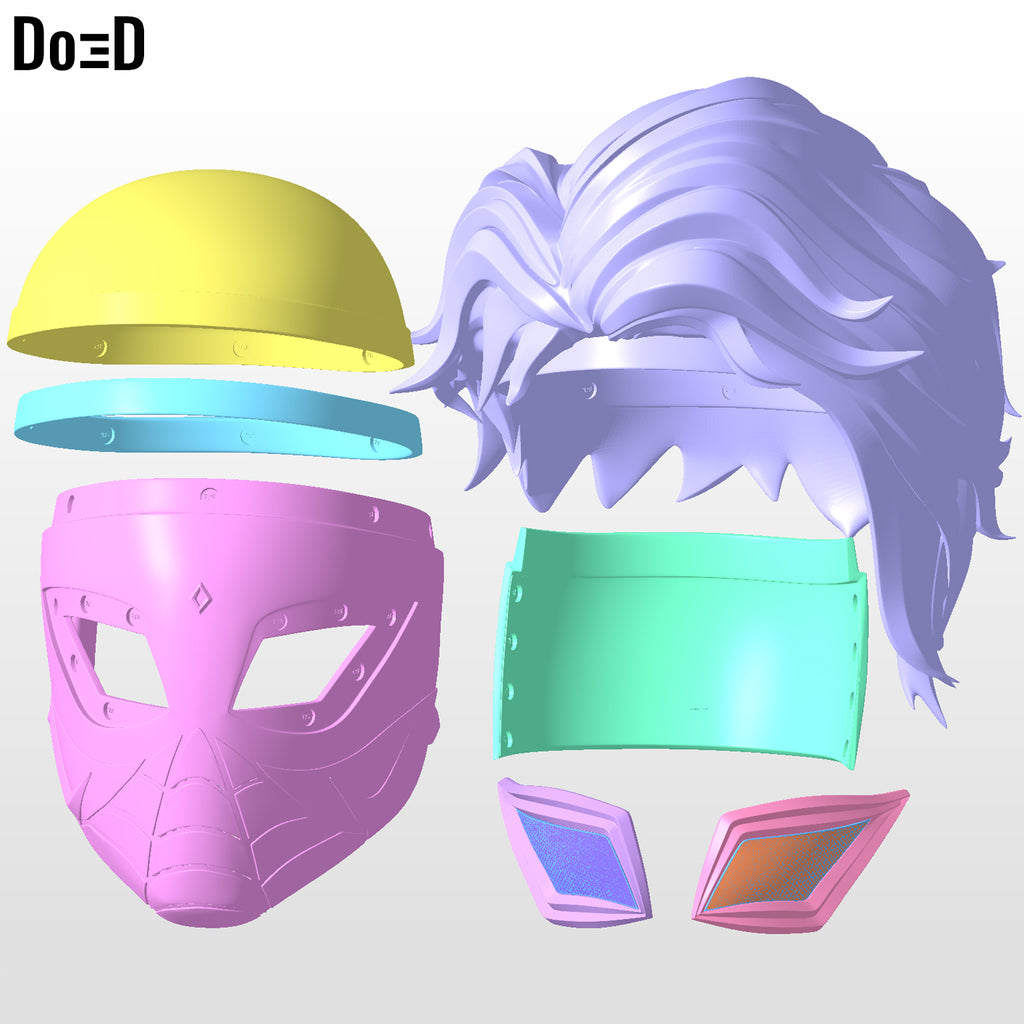 Pavitr Prabhakar Indian Spider-Man Across the Spider-Verse Helmet 3D Model #P19