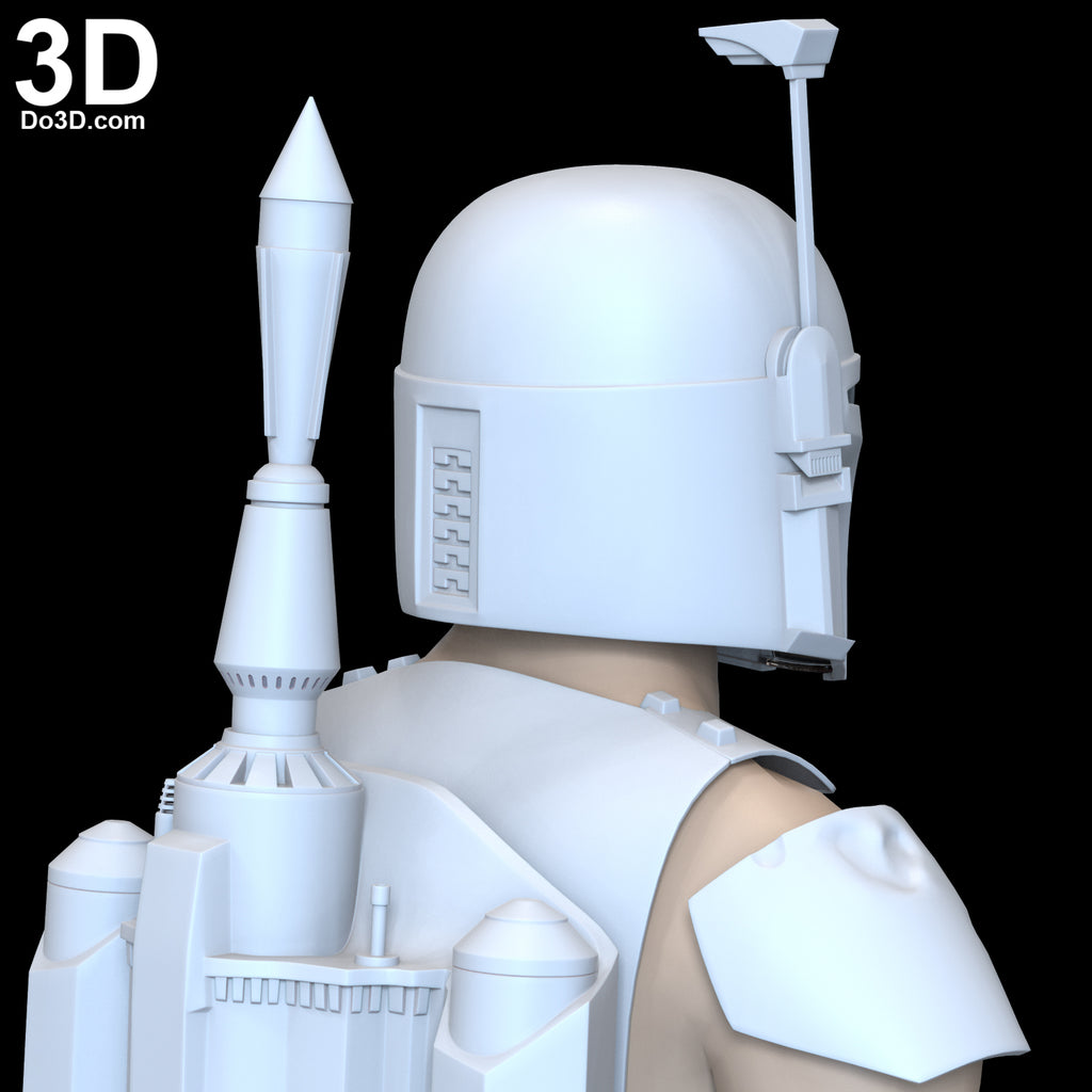 Boba Fett Star Wars Classic Amor + Jetpack Set | 3D Model Project #5625