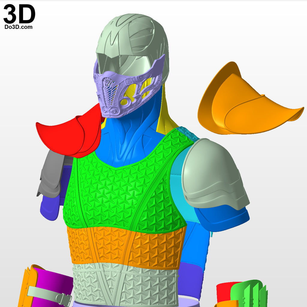 Sub-Zero Mask Helmet & Full Armors 3D Printable Model Subzero Sub Zero STL #S012