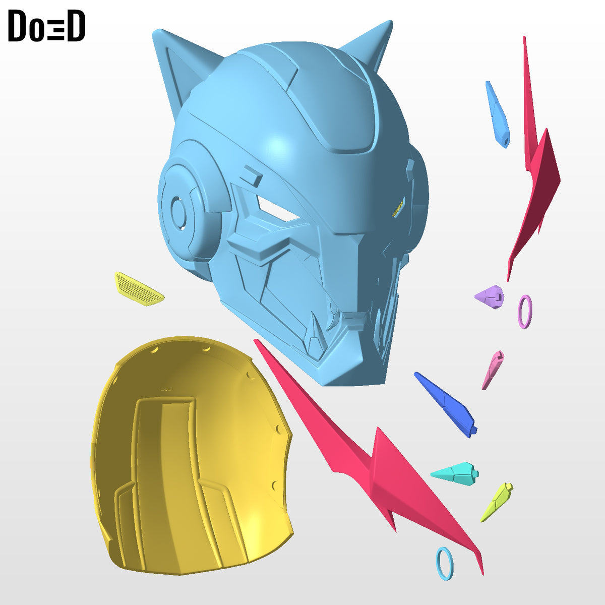 Mr. Beast Fortnite Helmet Mr. Cosplay Prop | 3D Printable Model STL File #mb673