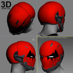 Red Hood Joker Variant Helmet Cowl | 3D Model Project #N02