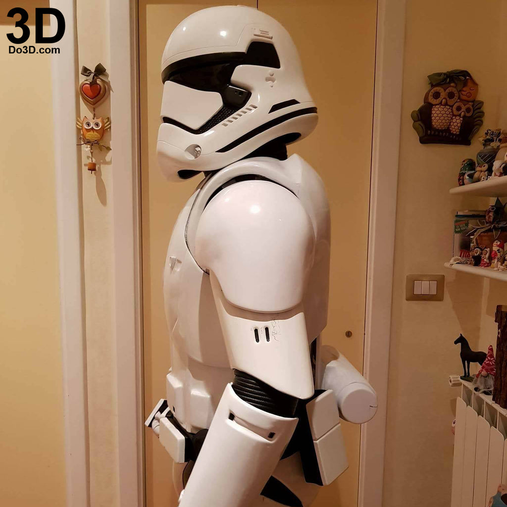 Stormtrooper First Order Armor + Helmet Star Wars TFA | 3D Model Project #45