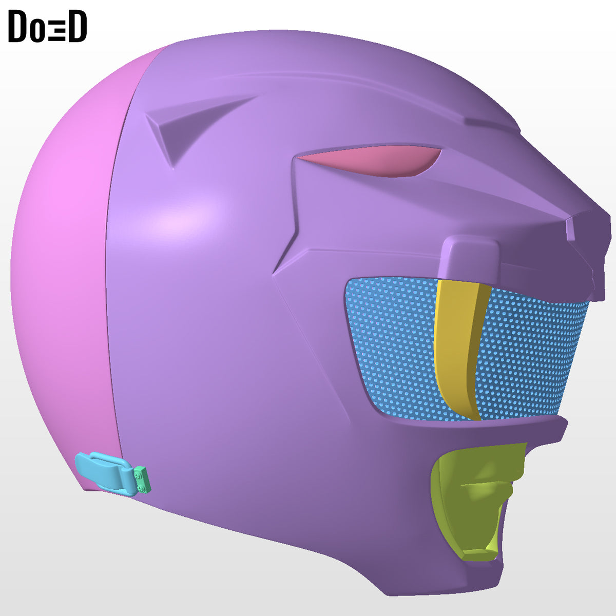Yellow Ranger Classic Helmet Mighty Morphin Power Rangers MMPR 3D Model #2736